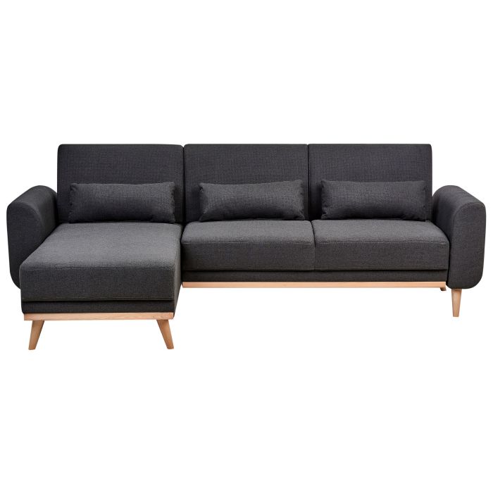 Corner Sofa - OTLSLA Right Hand Facing Fabric Black