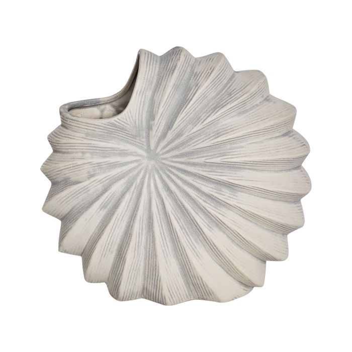 Flower Vase SCUP Stoneware 28 cm Off-White