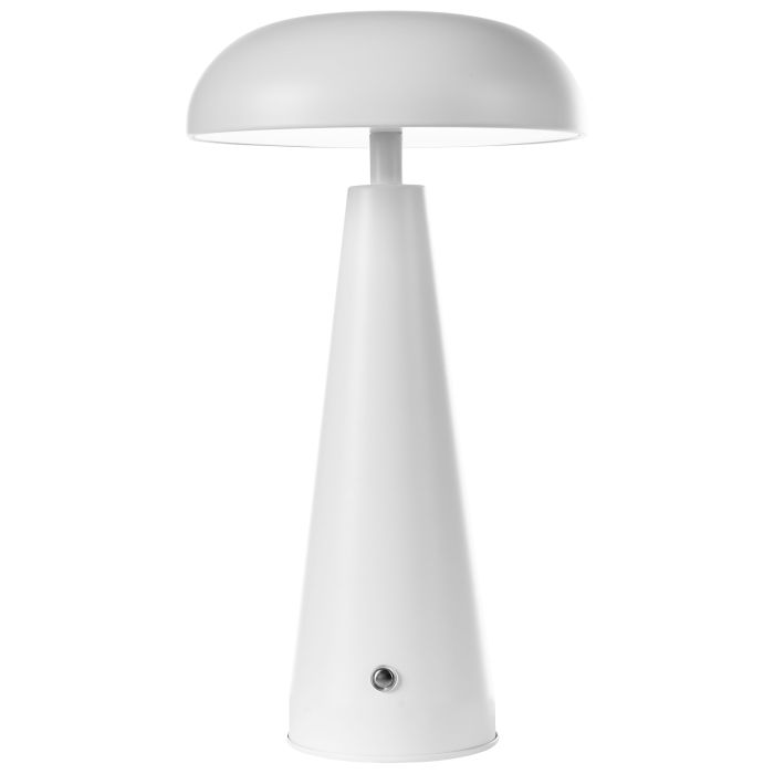 Wireless LED Table Lamp BOCONO With Motion Sensor Metal White