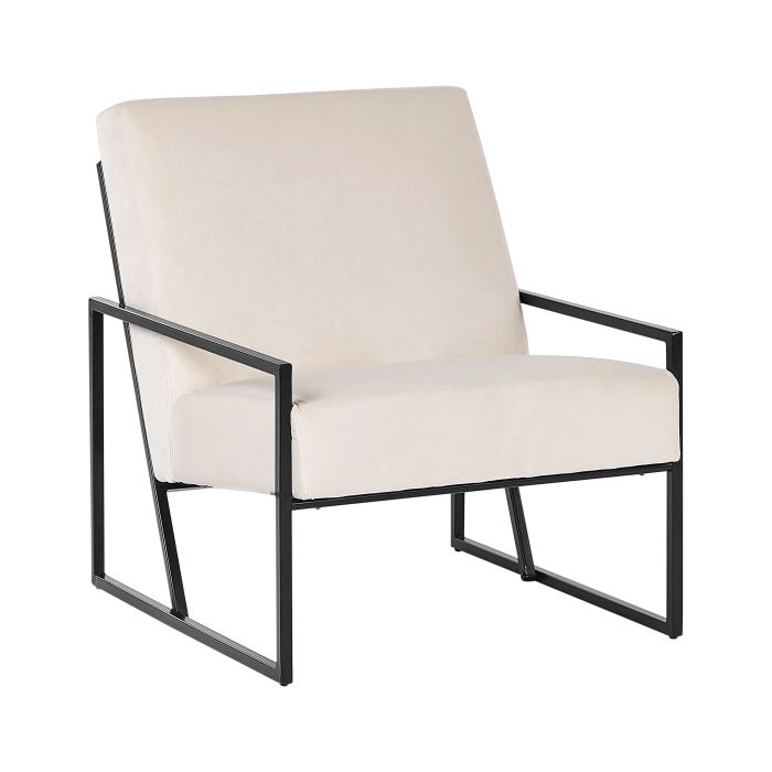 Armchair DELARY Velvet Light Beige