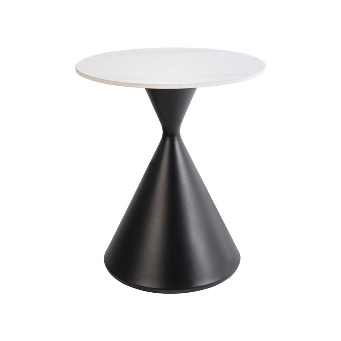 Ceramic Side Table Black HAIWEE