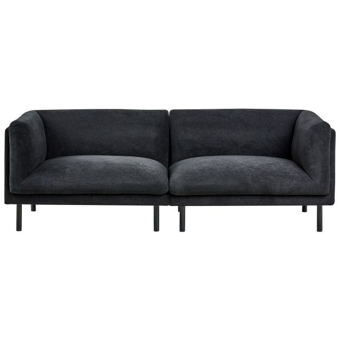 OVRGOD Fabric 3 Seater Sofa - Black