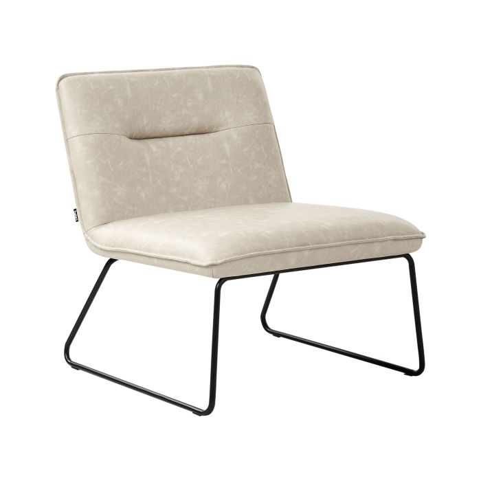 Armchair COTULLA Faux Leather Light Beige