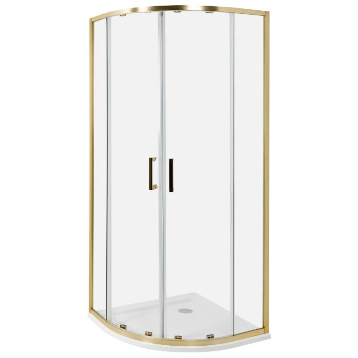 Shower Enclosure JUKATAN 80 x 80 x 185 cm Gold