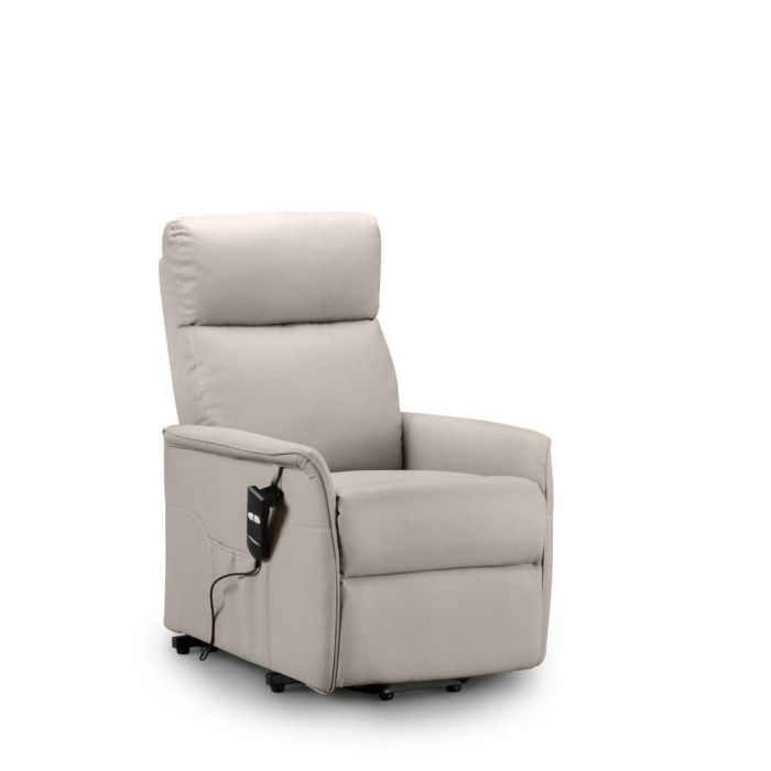 Helena Rise & Recline Armchair - Pebble Faux