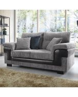 Nathaniel 2 Seater Sofa - Black and Grey