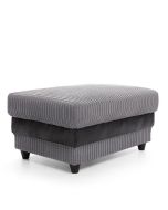 Nathaniel Footstool - Black and Grey