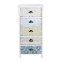 Multi Colour Chest of Drawers - HOLYROOD Tallboy Small Chest  5 Drawers