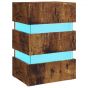 LED Bedside Cabinet Smoked Oak 45x35x67cm Engineered Wood