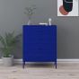 Chest of Drawers Navy Blue 80x35x101.5cm Steel