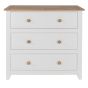 Capri White Pine 3 Drawer Storage Chest