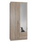 Oscar 2 Door 2 Drawer Wardrobe - Oak
