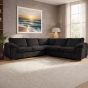 Corner Sofa - CORDURA Full Back Jumbo Cord - Black