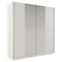 Lothian 2 Sliding Door 200cm Wardrobe with Mirror - White