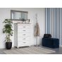White Chest of Drawers - COPENHAGEN Medium Chest  5 Drawers